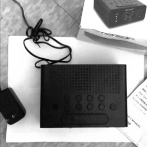 Digital alarm clock used no tear normal wear